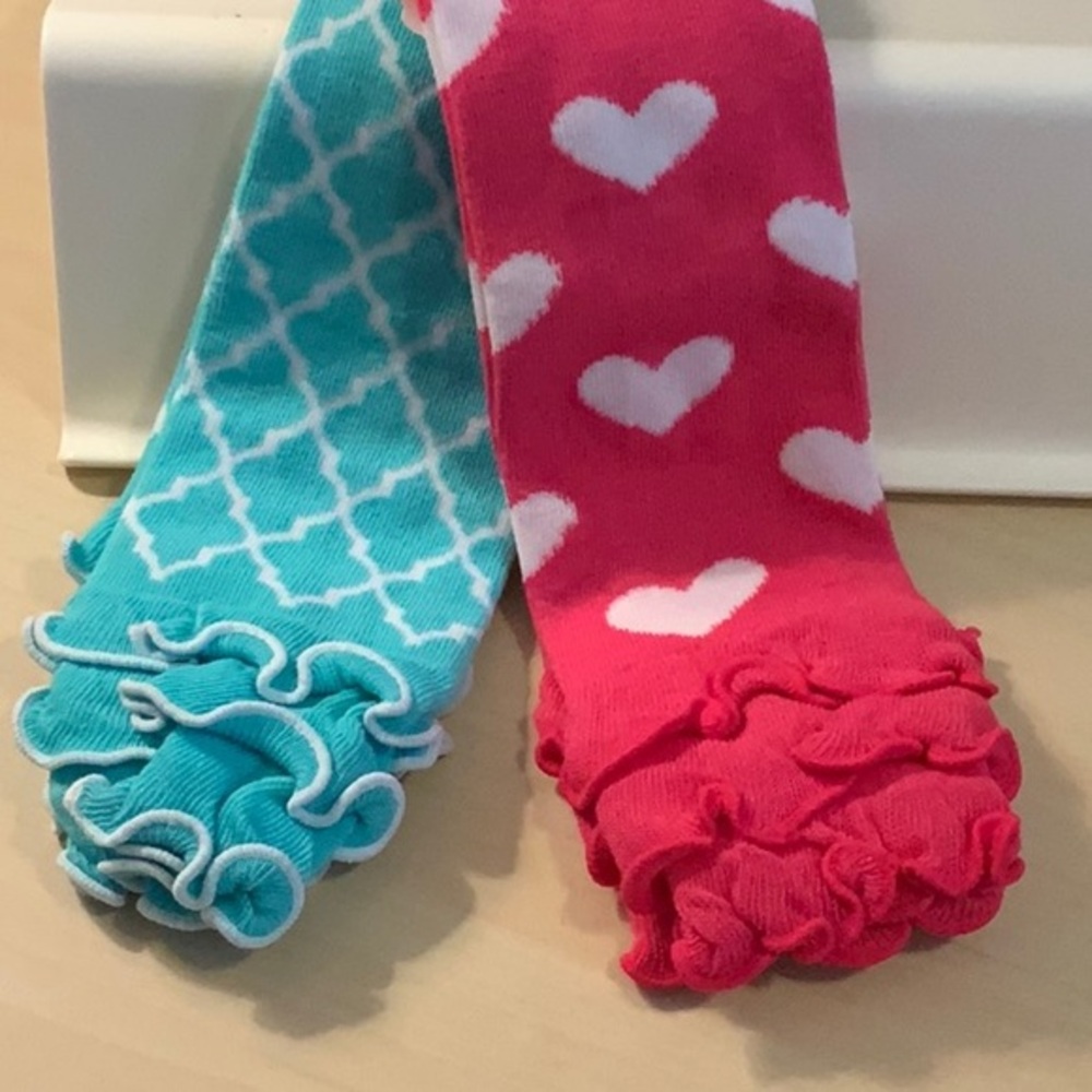 NWOT 2 Pair of Baby Girl Ruffle Leggings